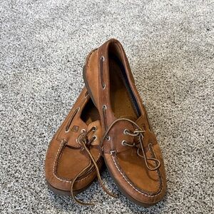 Sperry Brown Leather Boat Shoes